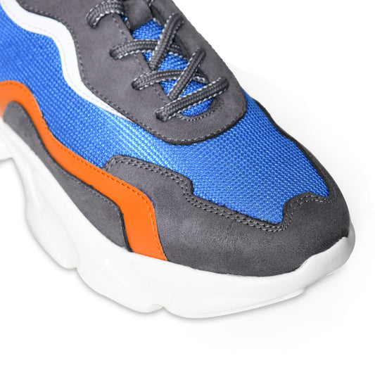 CF-01 Sneakers For Men  (Blue, White, Grey , 10)