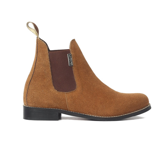 Blackburn Unisex Brown Suede Leather Slip On Chelsea Boots for All Seasons |Casual |Fashion |High Ankle |Biker |Outdoor Comfort Handmade Sole with Flexibility (813-39), Brown