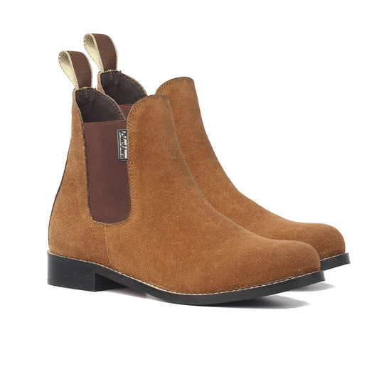 Blackburn Unisex Brown Suede Leather Slip On Chelsea Boots for All Seasons |Casual |Fashion |High Ankle |Biker |Outdoor Comfort Handmade Sole with Flexibility (813-39), Brown