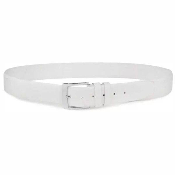 Blackburn White Genuine Leather Belt - Image 3