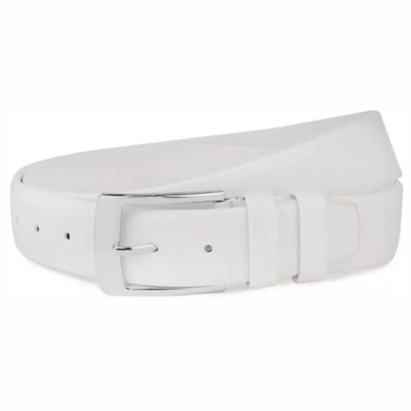 Blackburn White Genuine Leather Belt - Image 2