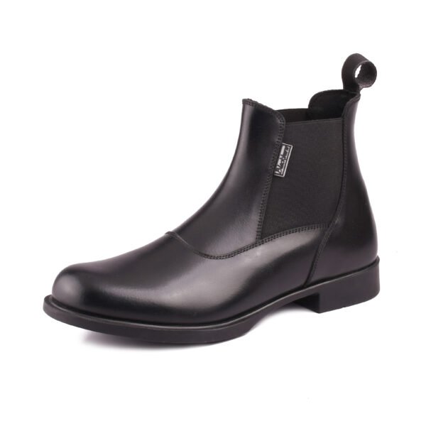 Blackburn 657 Unisex Black Leather Riding Boots - Image 3