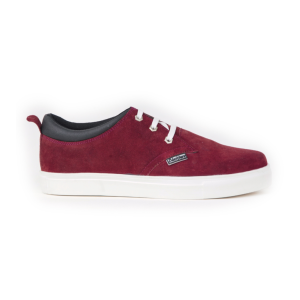 Blackburn Men's 1021 Red Suede Classic Tone Casual Sneakers Shoes