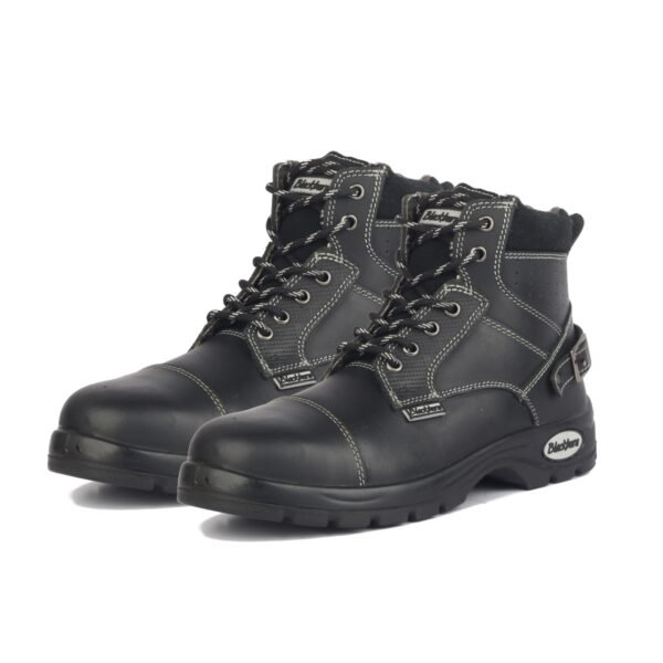 Blackburn Men's 983 Black Steel Toe Leather Safety Shoes - Image 3