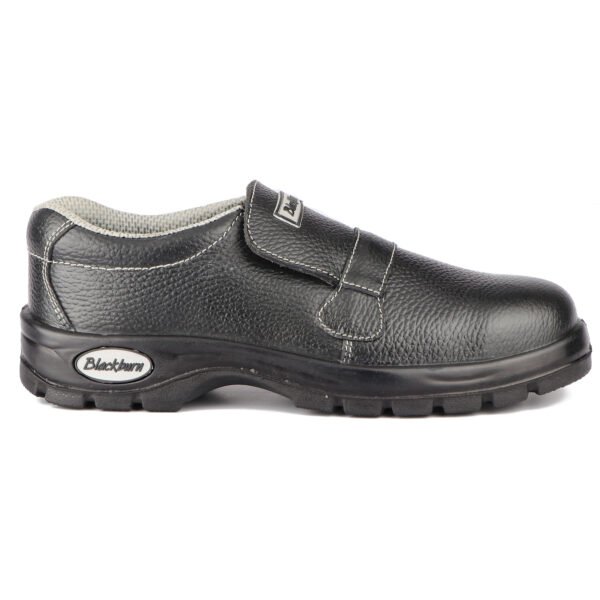 Blackburn 1009 Men's Black Steel Toe Low Ankle Leather Safety Shoes - Image 2