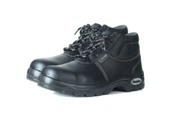 Blackburn 787 Men's Steel Toe Black Leather Safety Shoes - Image 4