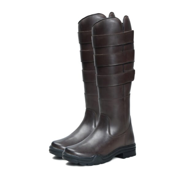 BlackBurn TB-800 Brown Leather Tall Boots - Image 2