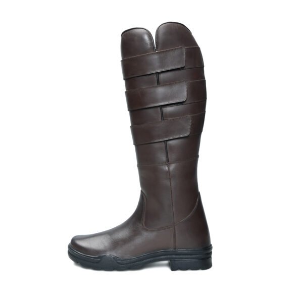 BlackBurn TB-800 Brown Leather Tall Boots - Image 3