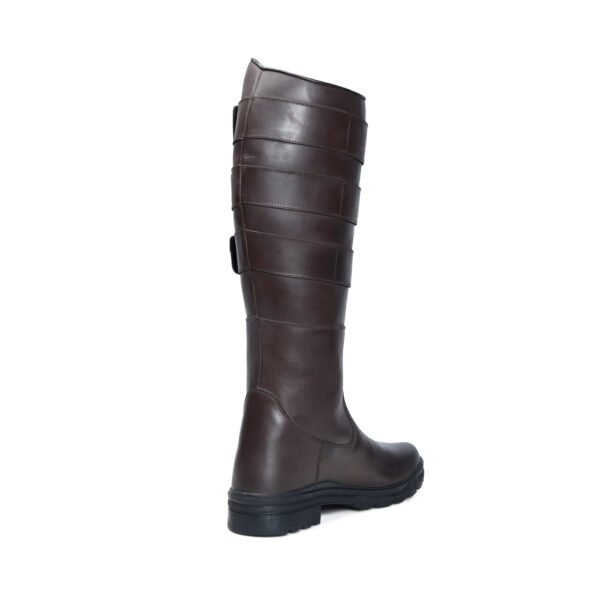 BlackBurn TB-800 Brown Leather Tall Boots - Image 4