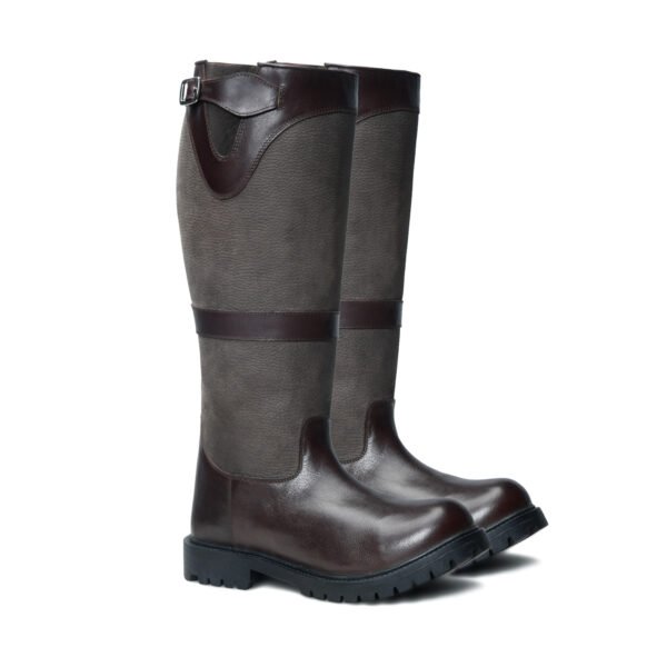 BlackBurn 672 Brown Leather Tall Country Boots - Image 2