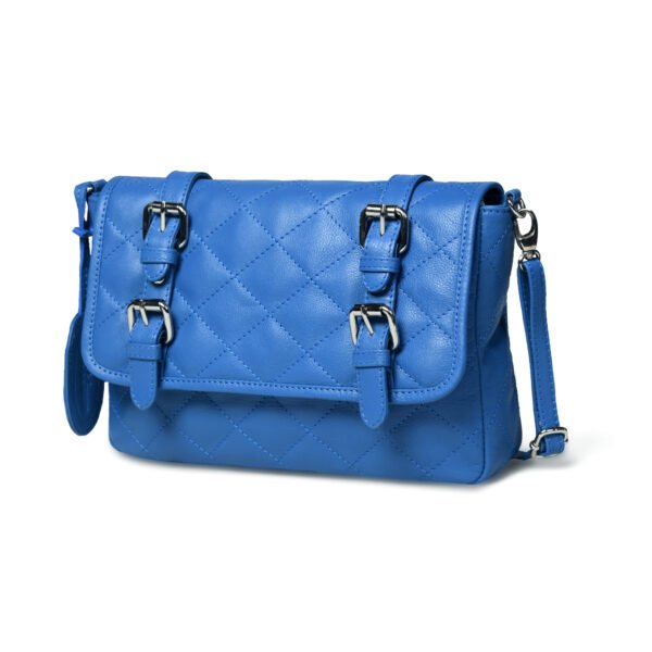 BlackBurn BB-104 Blue Ladies Leather Handbags - Image 3