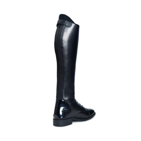 BlackBurn 674 Black Leather/Patent Tall Field Boots - Image 4