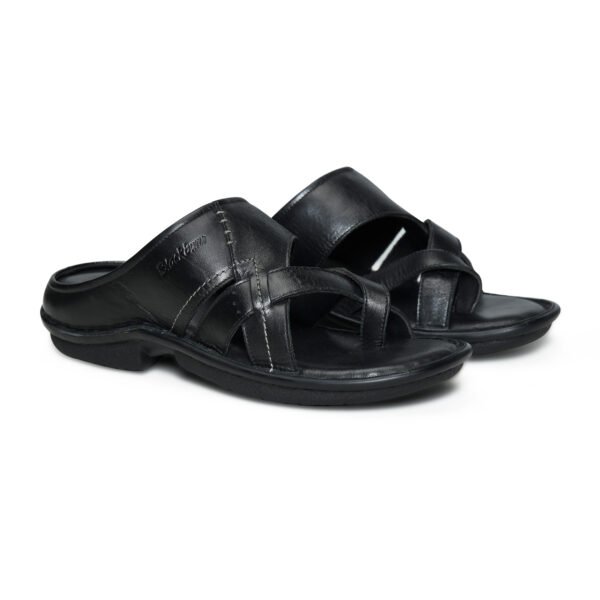 BlackBurn VF-02 Black Cow Leather Men Sandal - Image 2