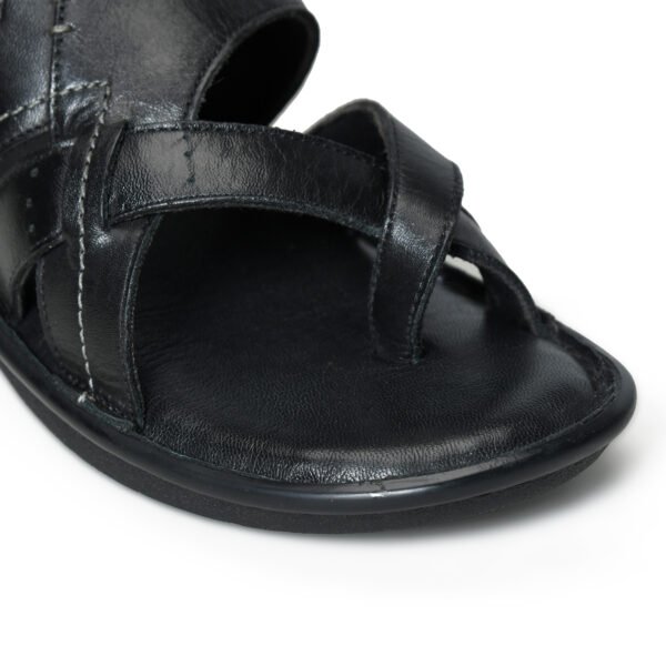 BlackBurn VF-02 Black Cow Leather Men Sandal - Image 5