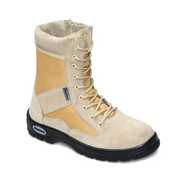 BlackBurn Beige Suede Leather Men's Military Boot - Image 5