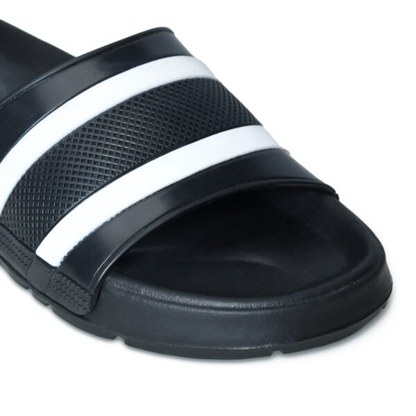 BlackBurn Float-01 Blk/White Men Floter Chappal - Image 6