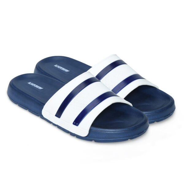 BlackBurn Float-03 Blue/White Men Floter Chappal