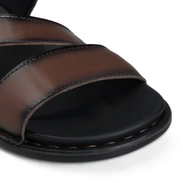 BlackBurn Slip-13 Dk Brown Men's Leather Slipper - Image 6