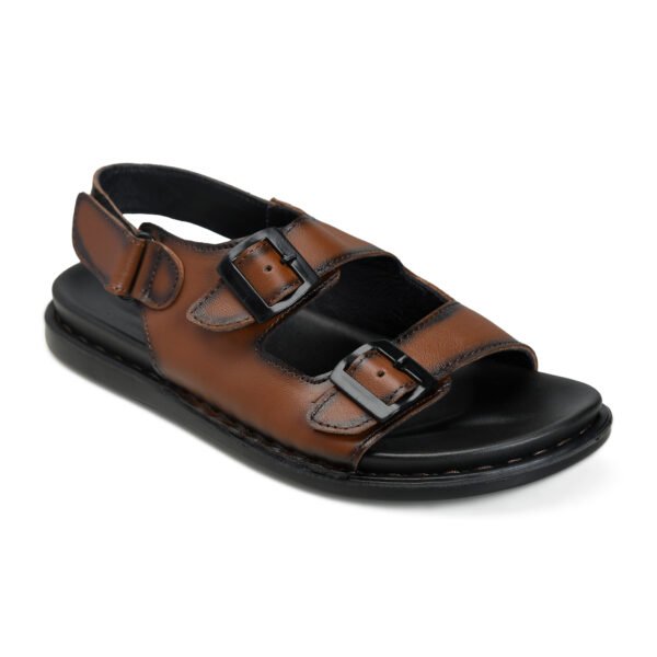 BlackBurn Slip-15 Brown Men's Leather Sandal