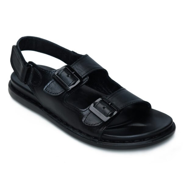 BlackBurn Slip-04 Black Men's Leather Sandal