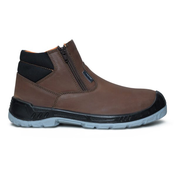 BlackBurn 1253 Double Zip Ankle Leather Men Safety Shoes - Image 4