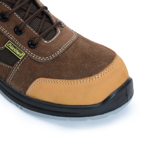 BlackBurn 1209 Tan/Brown Men's Leather Safety Shoes - Image 7